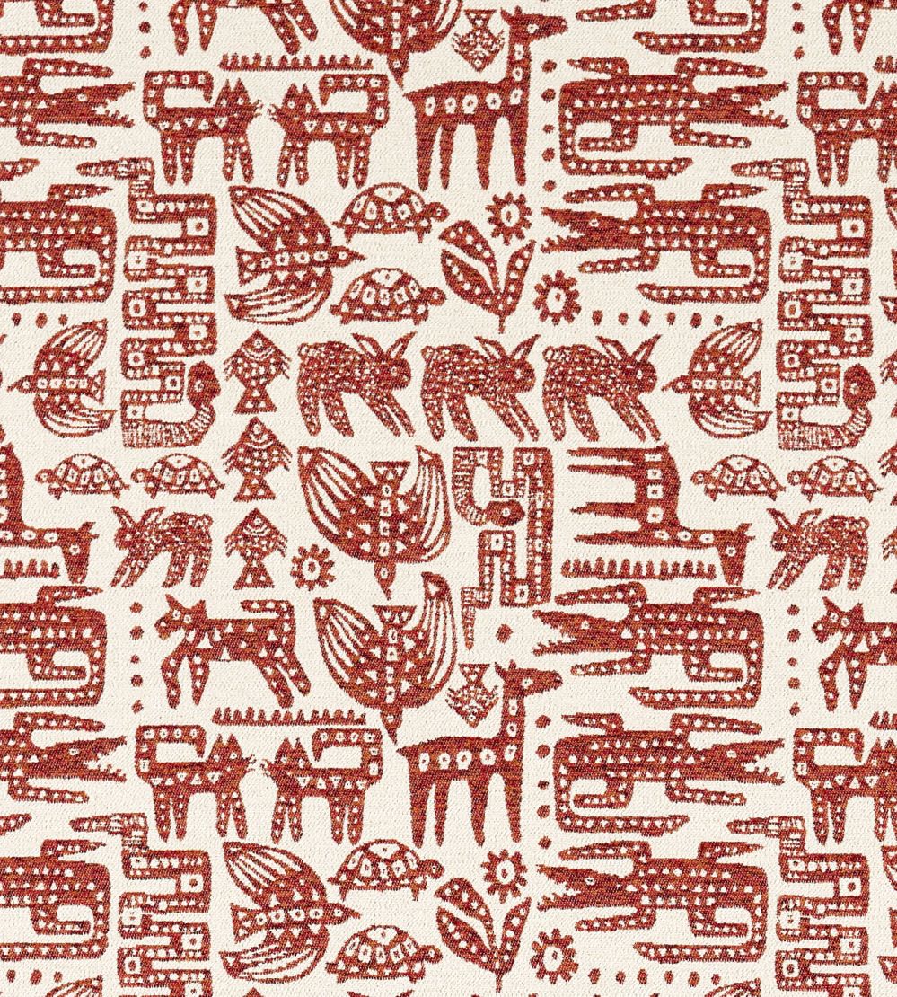 Twycross Fabric by Scion Brick