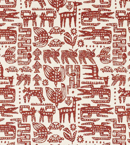 Twycross Fabric by Scion Brick
