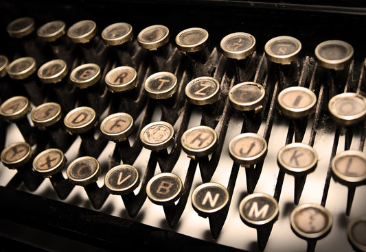 Typewriter Brown mural by Rebel Walls