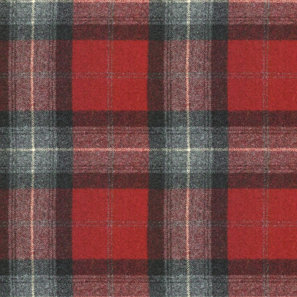 Skye Wool Fabric by Abraham Moon Red