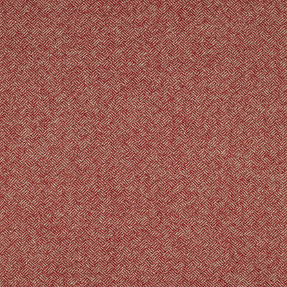 Parquet Wool Fabric by Abraham Moon Red