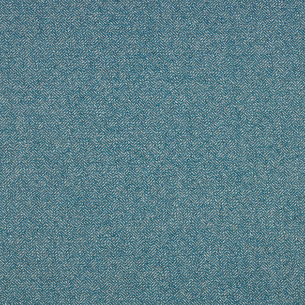 Parquet Wool Fabric by Abraham Moon Turquoise