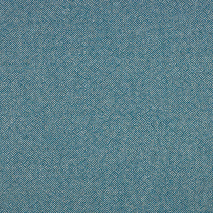 Parquet Wool Fabric by Abraham Moon Turquoise