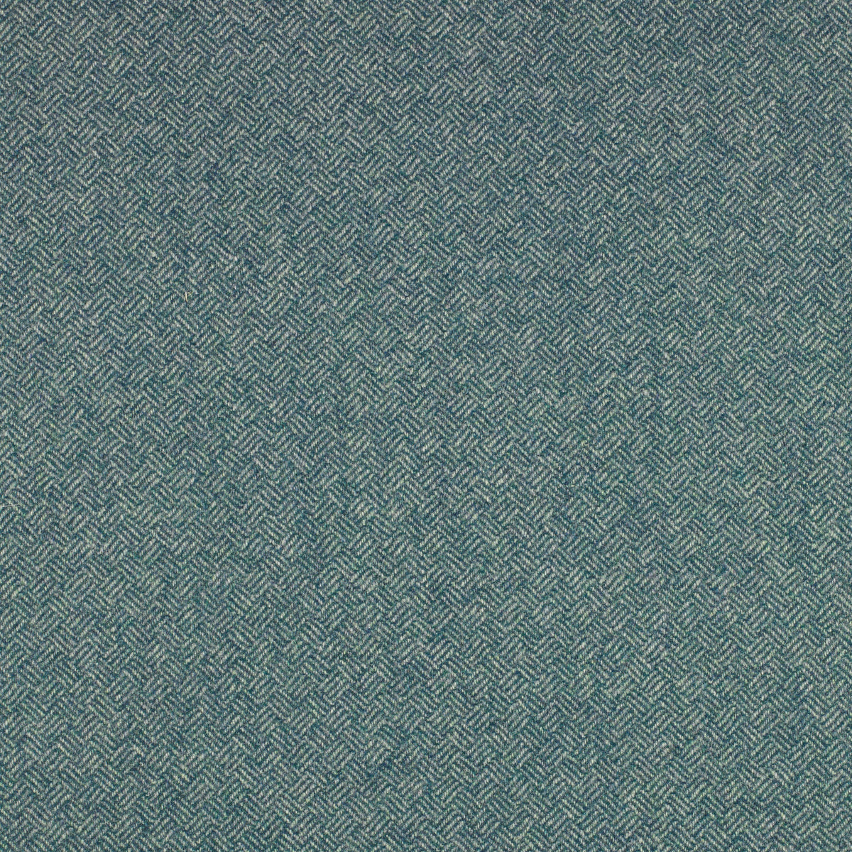 Parquet Wool Fabric by Abraham Moon Petrol
