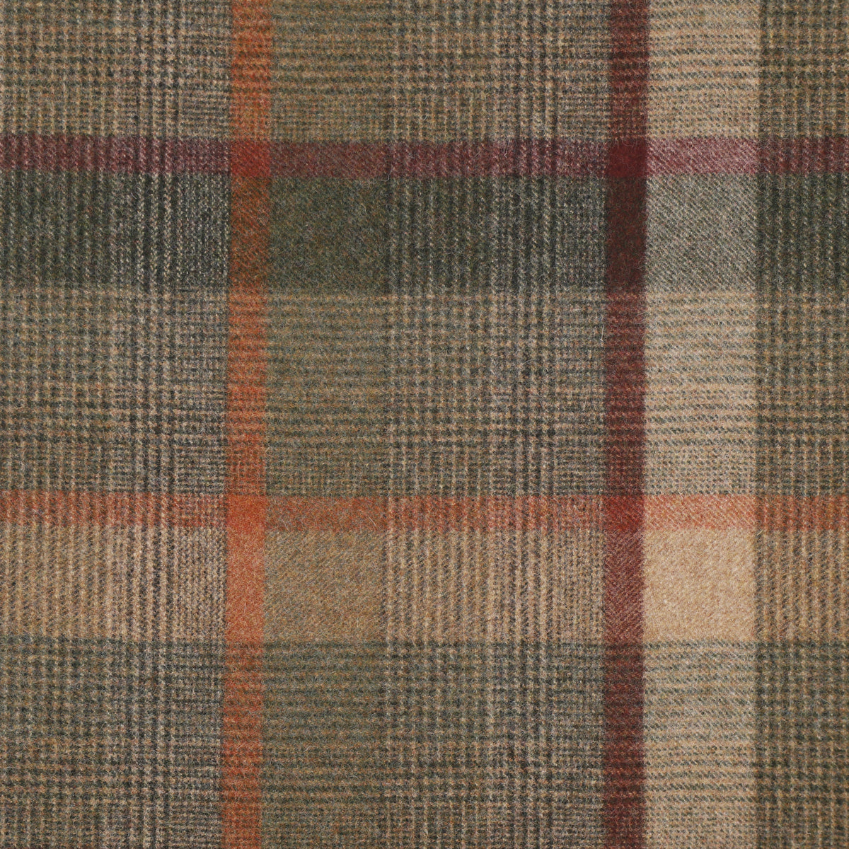 Malham Wool Fabric by Abraham Moon Green