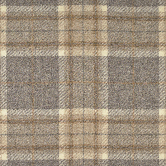 Aysgarth Wool Fabric by Abraham Moon Mushroom