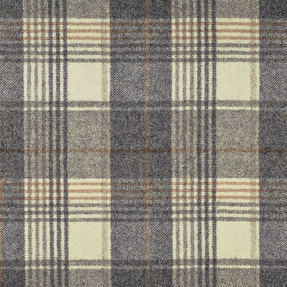 Huntingtower Wool Fabric by Abraham Moon Charcoal
