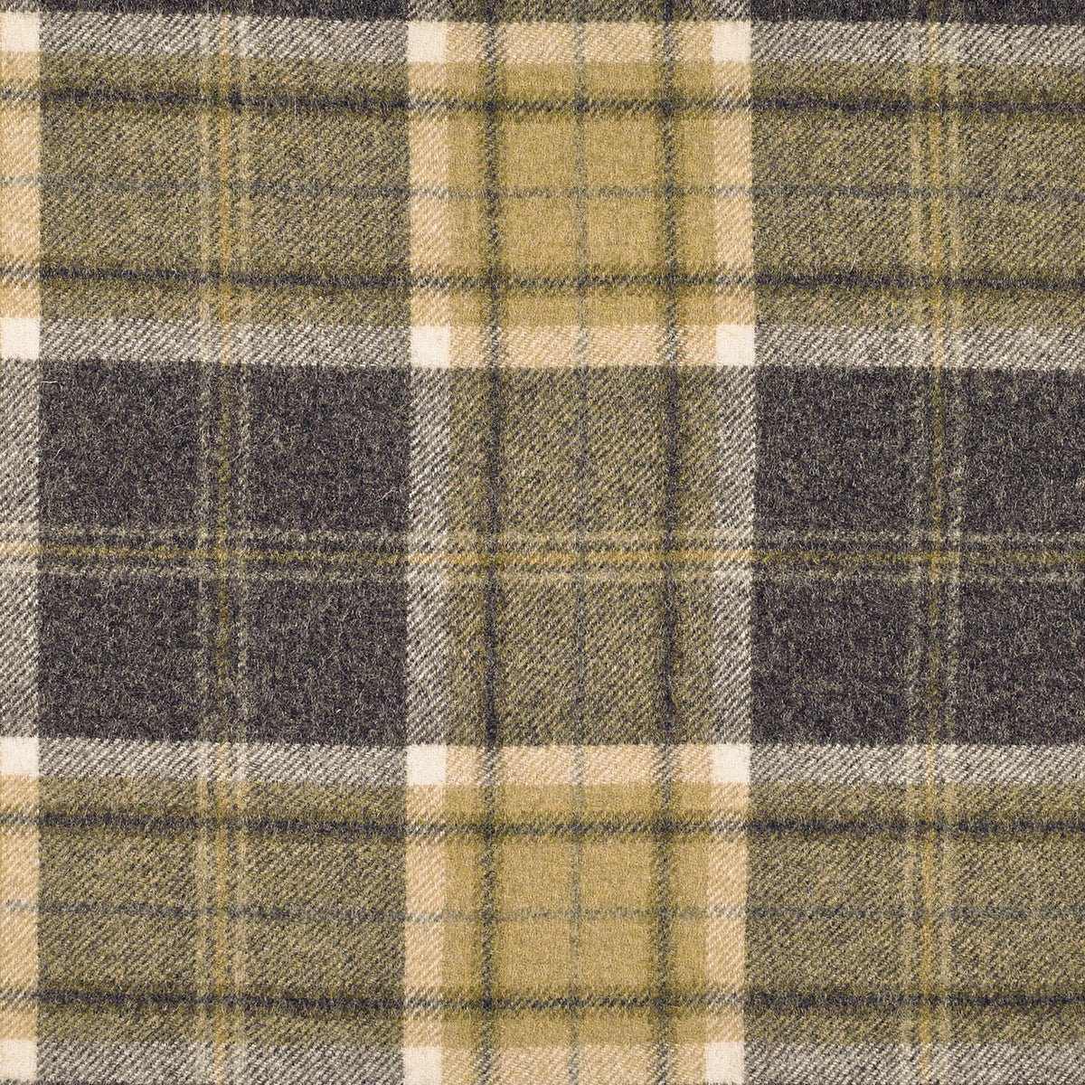 Aysgarth Wool Fabric by Abraham Moon Charcoal