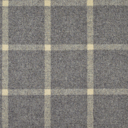 Hawes Wool Fabric by Abraham Moon Gull Grey