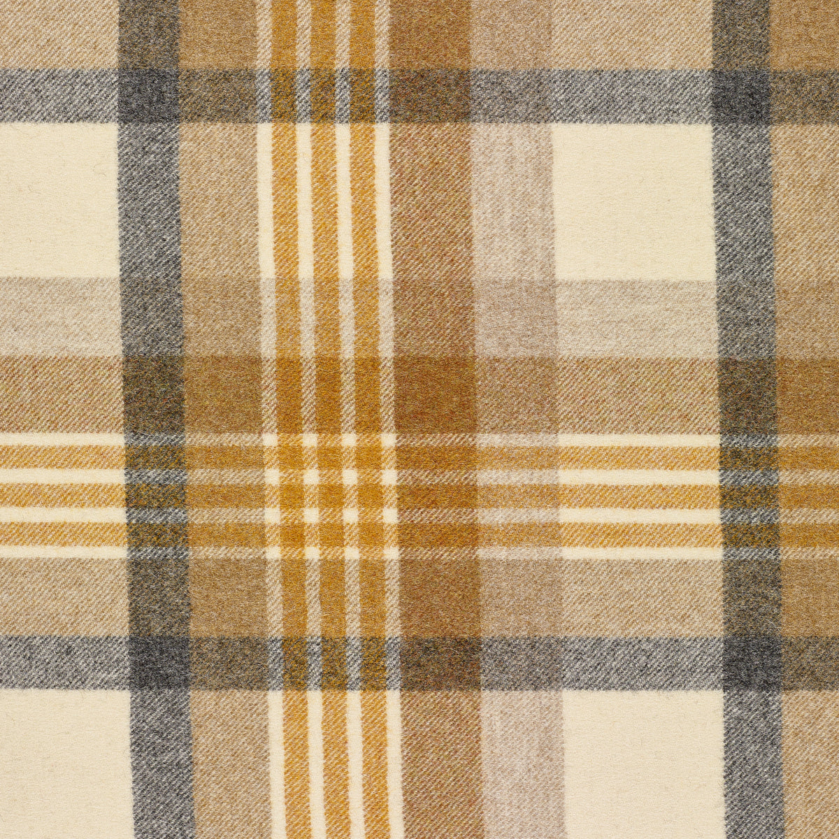 Cheltenham Wool Fabric by Abraham Moon Mustard