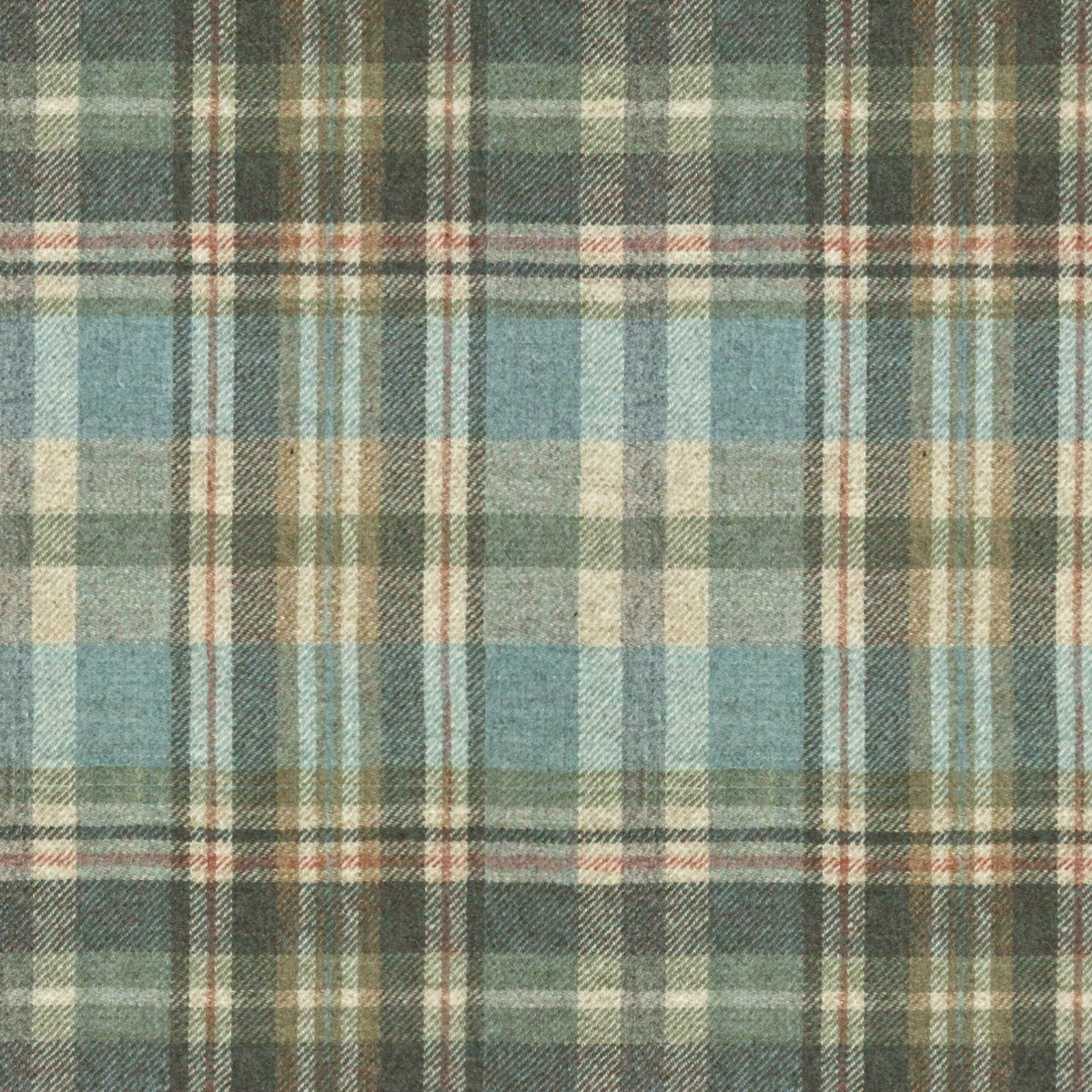 Glen Coe Wool Fabric by Abraham Moon Sage Sandalwood