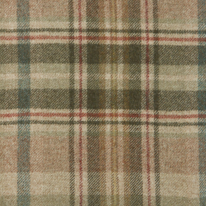 Glen Coe Wool Fabric by Abraham Moon Olive