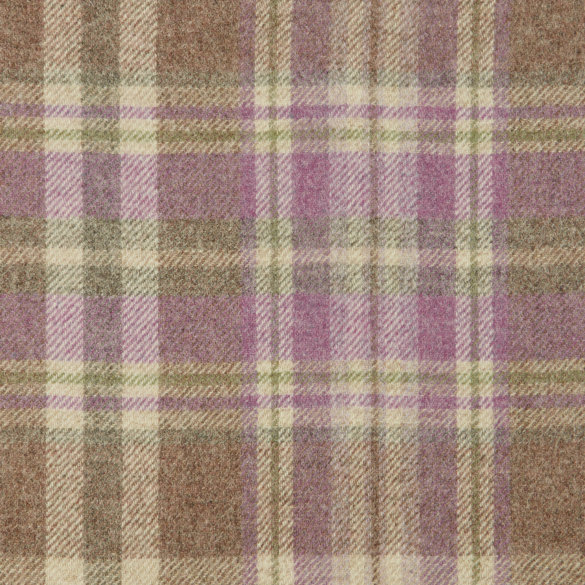 Glen Coe Wool Fabric by Abraham Moon Wild Rose