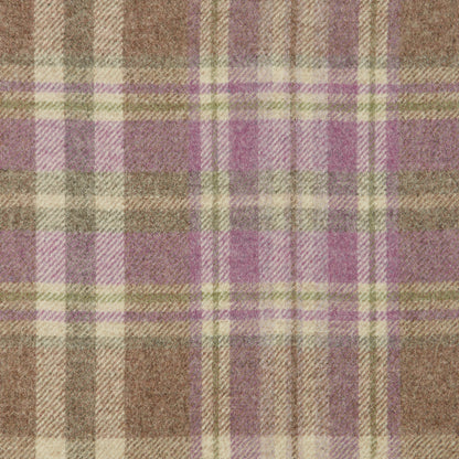 Glen Coe Wool Fabric by Abraham Moon Wild Rose