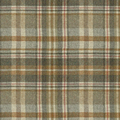 Glen Coe Wool Fabric by Abraham Moon Yellow Pink