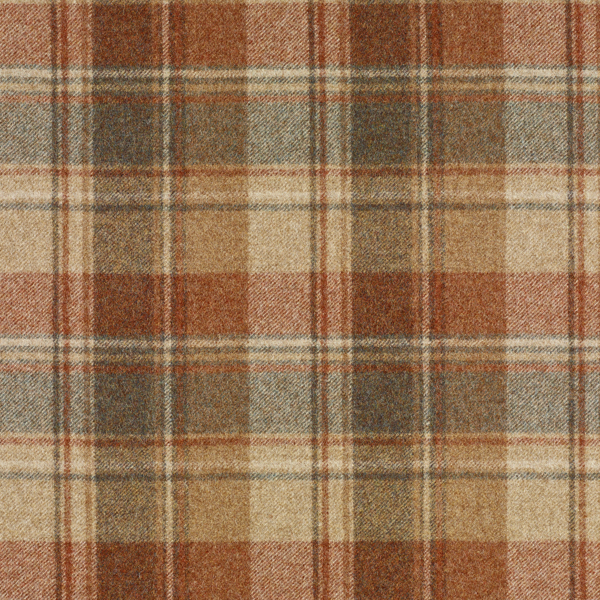 Snowshill Wool Fabric by Abraham Moon Red Earth
