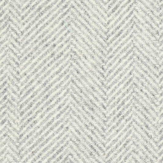 Glen Clova Wool Fabric by Abraham Moon Grey