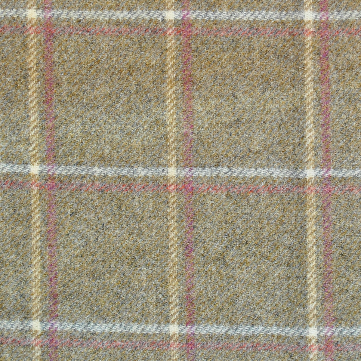 Glen Lyon Wool Fabric by Abraham Moon Yellow