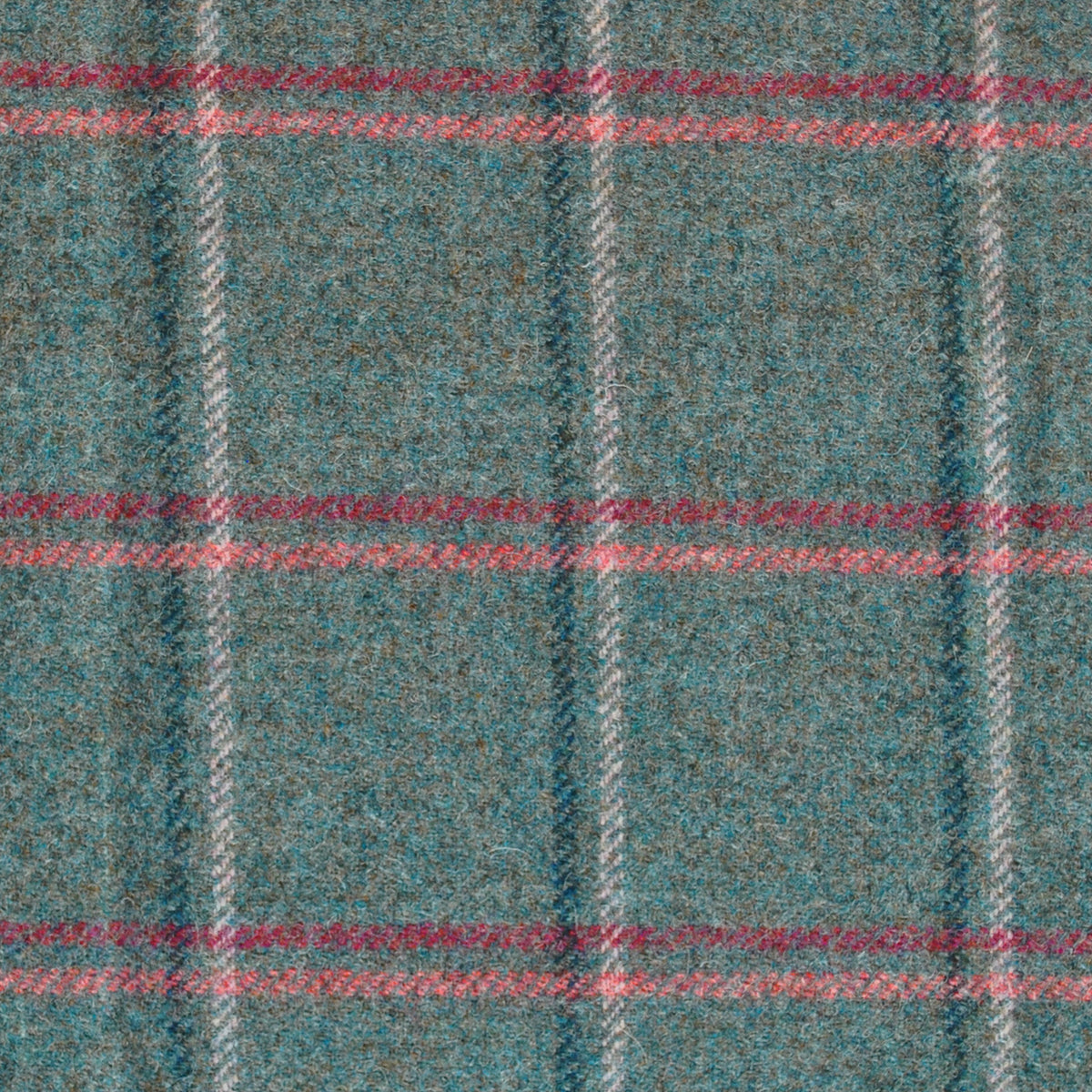 Glen Lyon Wool Fabric by Abraham Moon Teal
