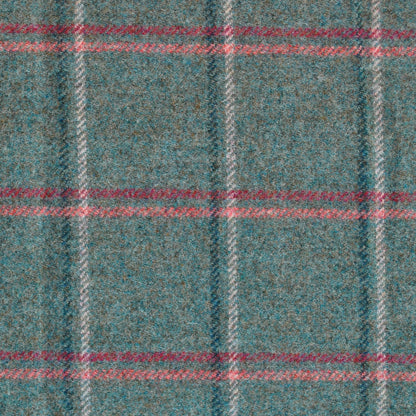 Glen Lyon Wool Fabric by Abraham Moon Teal
