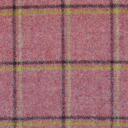 Glen Lyon Wool Fabric by Abraham Moon Pink