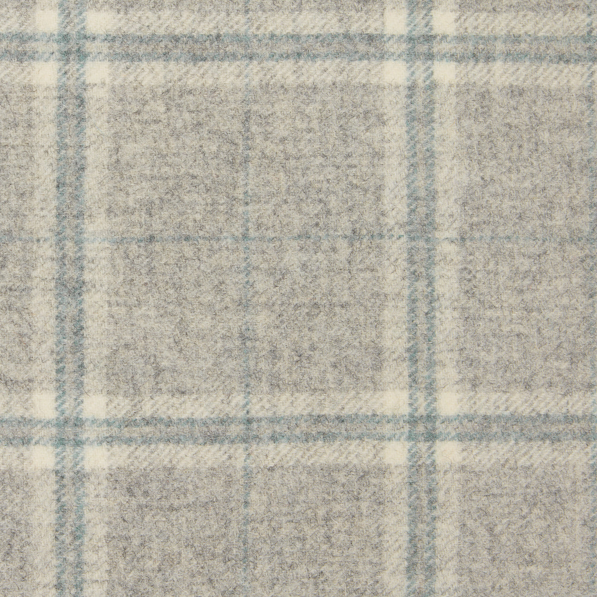 Windowpane Wool Fabric by Abraham Moon Slate