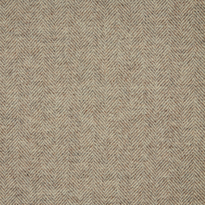 Herringbone Wool Fabric by Abraham Moon Light Grey