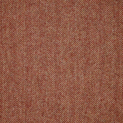 Herringbone Wool Fabric by Abraham Moon Red