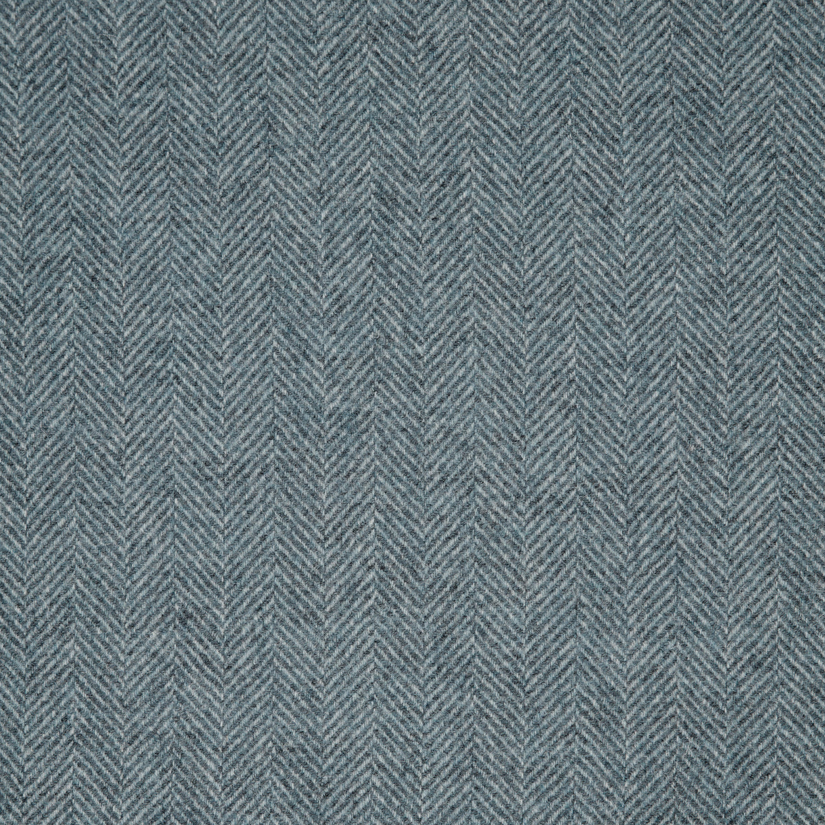Herringbone Wool Fabric by Abraham Moon Light Denim
