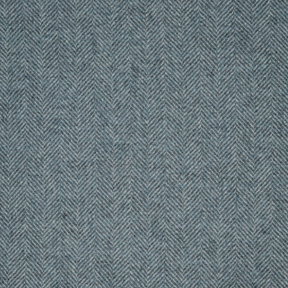 Herringbone Wool Fabric by Abraham Moon Light Denim