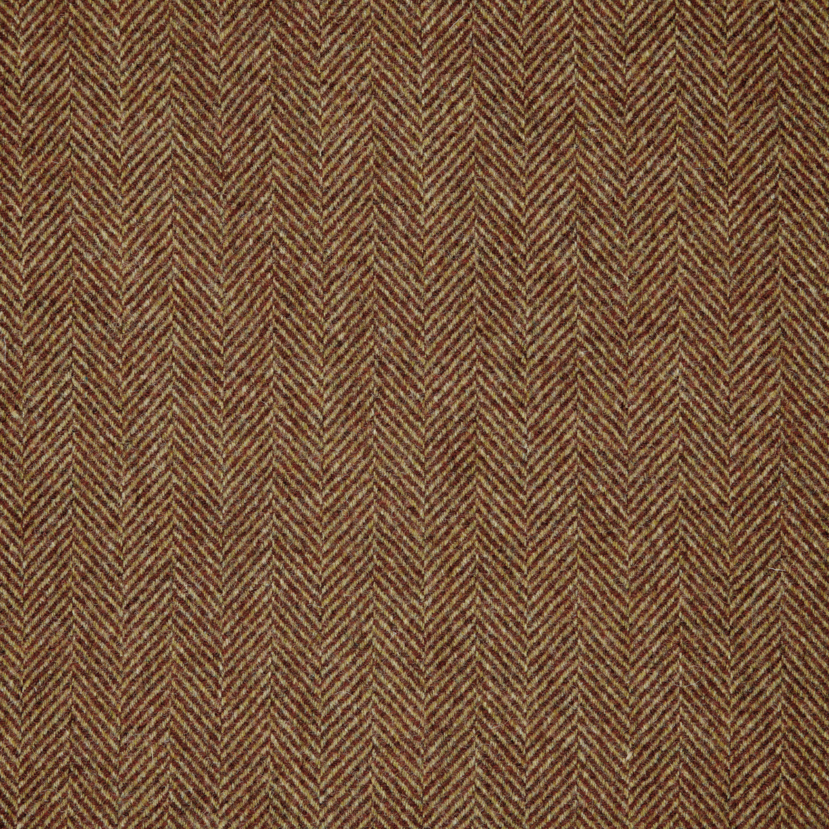 Herringbone Wool Fabric by Abraham Moon Rust