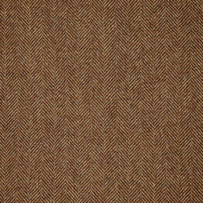 Herringbone Wool Fabric by Abraham Moon Rust