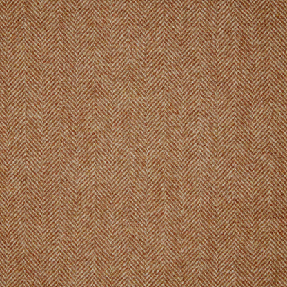 Herringbone Wool Fabric by Abraham Moon Terracotta