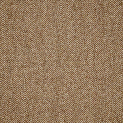 Herringbone Wool Fabric by Abraham Moon Tan