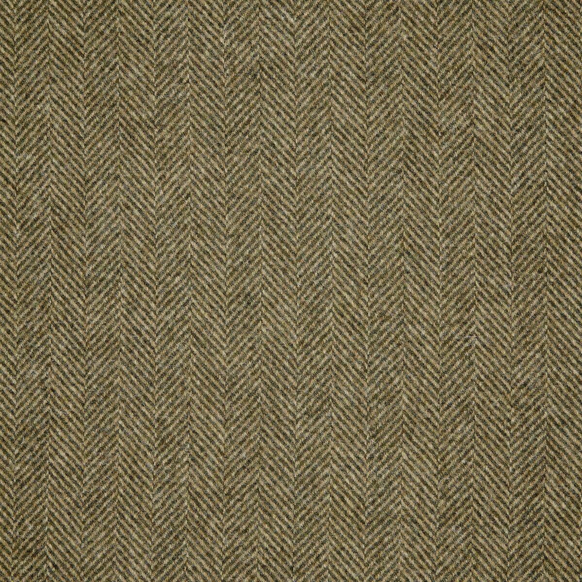 Herringbone Wool Fabric by Abraham Moon Dark Olive