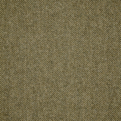 Herringbone Wool Fabric by Abraham Moon Dark Olive