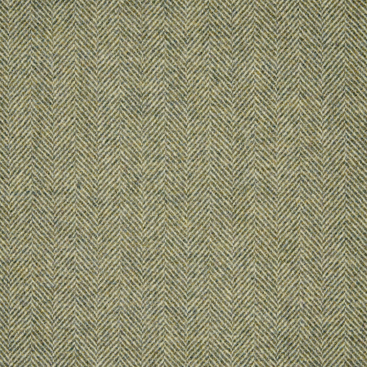 Herringbone Wool Fabric by Abraham Moon Dark Sage