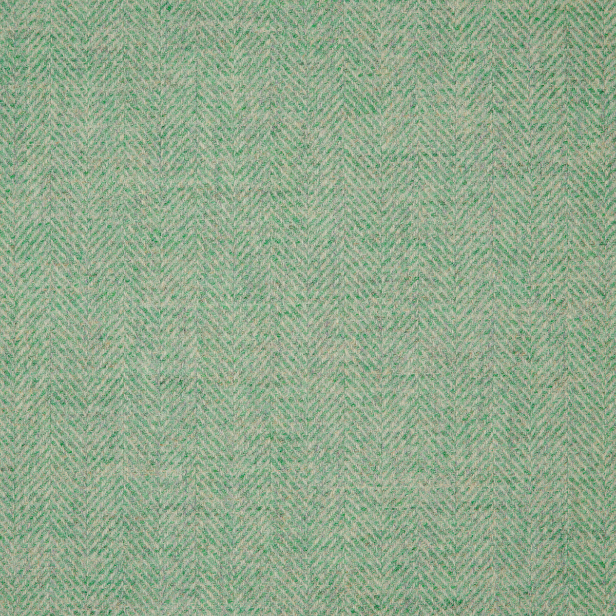 Herringbone Wool Fabric by Abraham Moon Mint