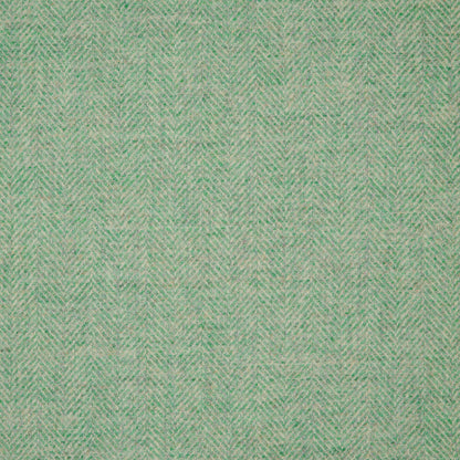 Herringbone Wool Fabric by Abraham Moon Mint