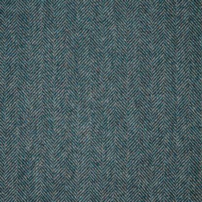 Herringbone Wool Fabric by Abraham Moon Dark Teal