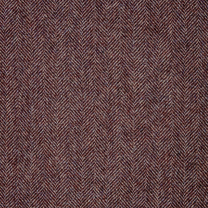 Herringbone Wool Fabric by Abraham Moon Blackberry