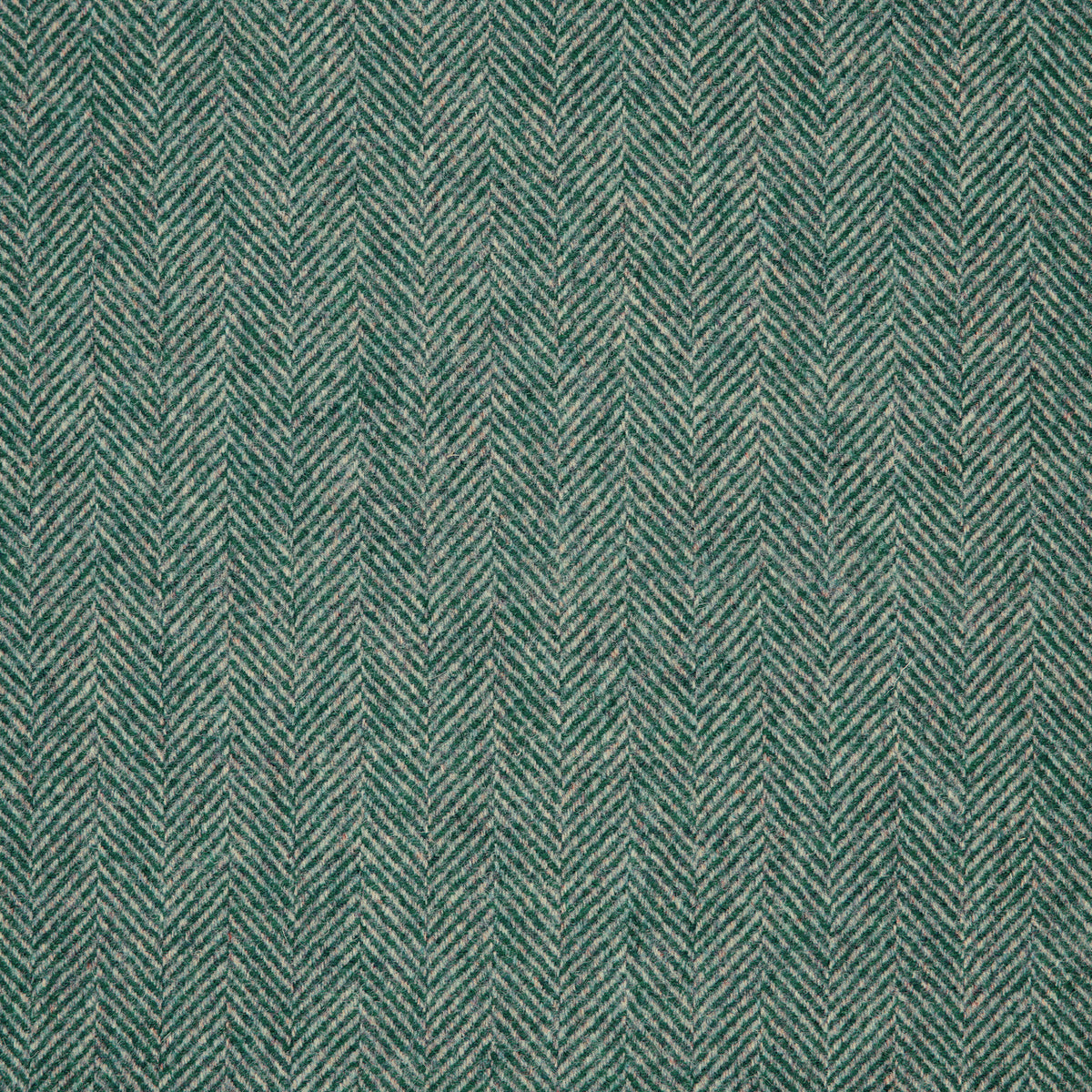 Herringbone Wool Fabric by Abraham Moon Teal