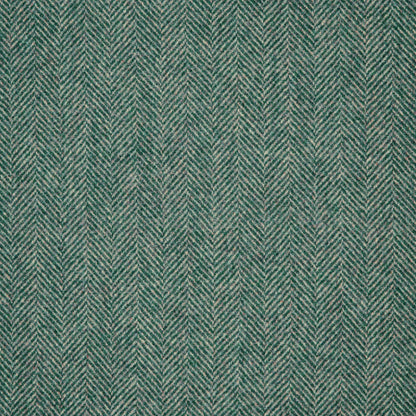 Herringbone Wool Fabric by Abraham Moon Teal