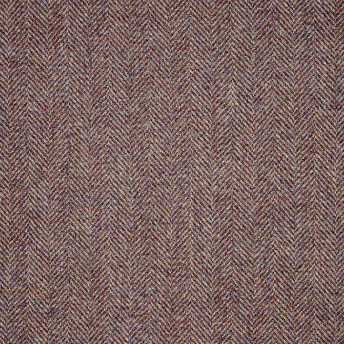 Herringbone Wool Fabric by Abraham Moon Lavender
