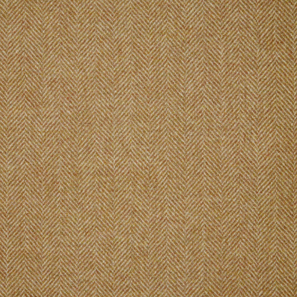Herringbone Wool Fabric by Abraham Moon Mustard