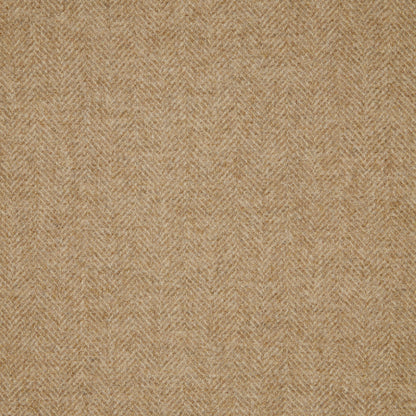 Herringbone Wool Fabric by Abraham Moon Dark Natural