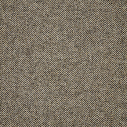 Herringbone Wool Fabric by Abraham Moon Grey