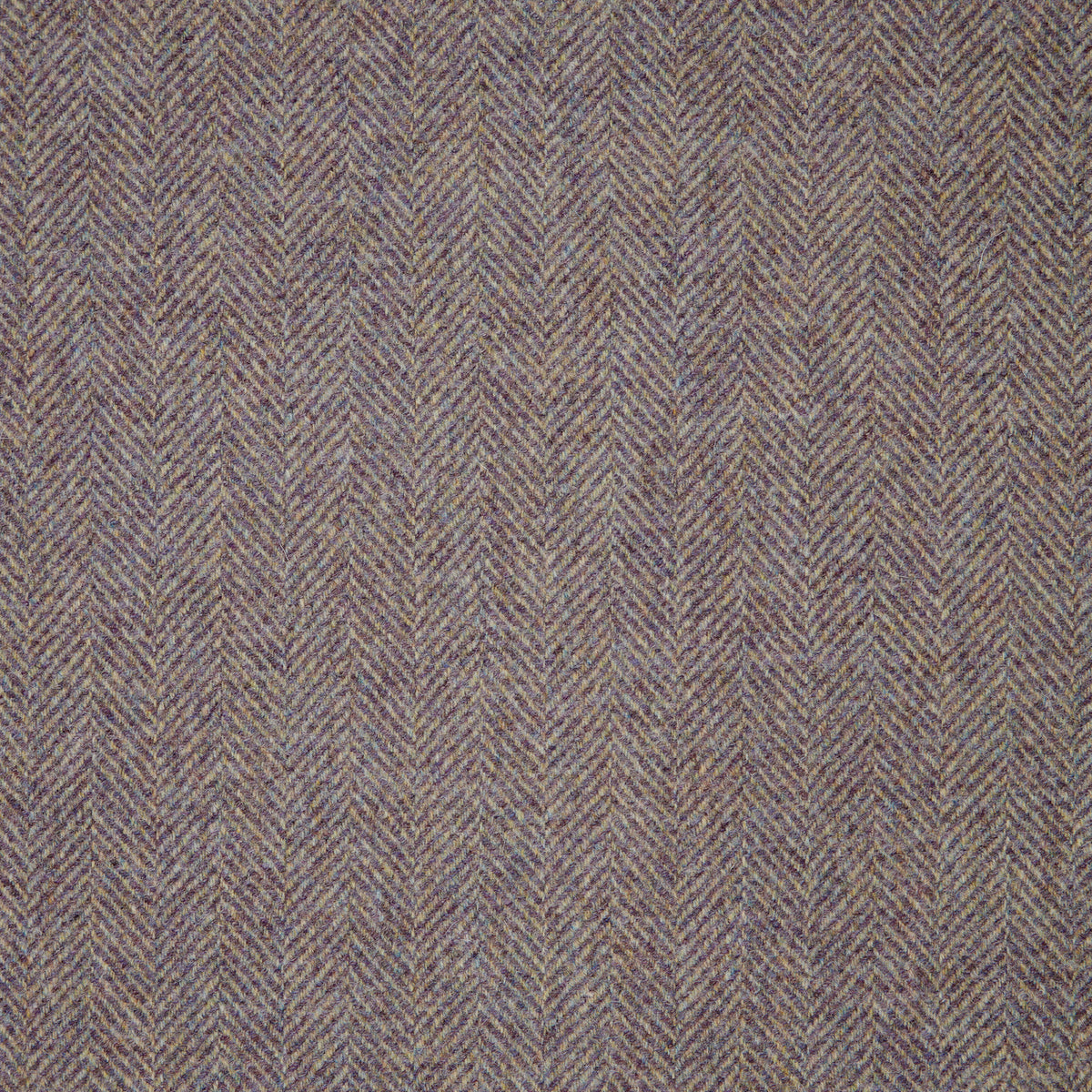 Herringbone Wool Fabric by Abraham Moon Lilac