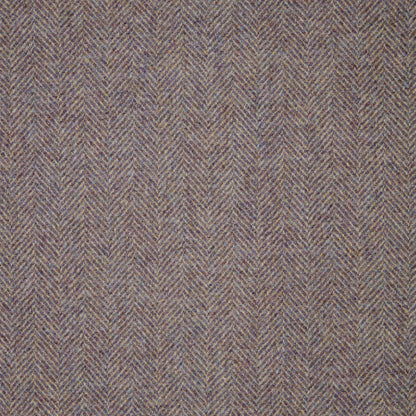 Herringbone Wool Fabric by Abraham Moon Lilac
