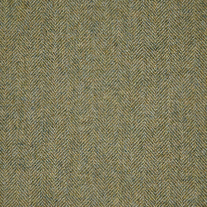 Herringbone Wool Fabric by Abraham Moon Olive